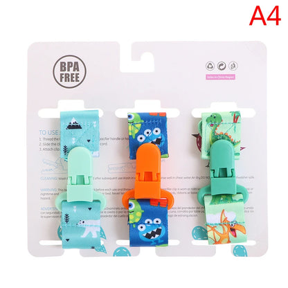 Baby Pacifier Clip Set - 3PC