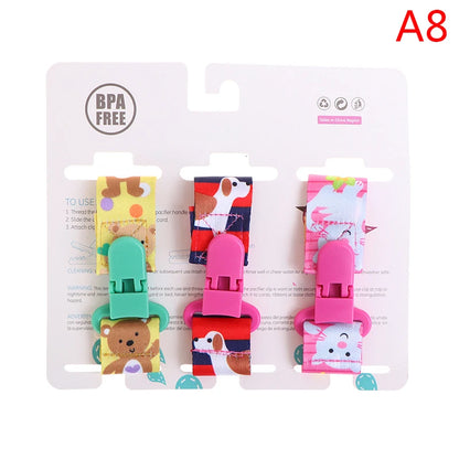 Baby Pacifier Clip Set - 3PC