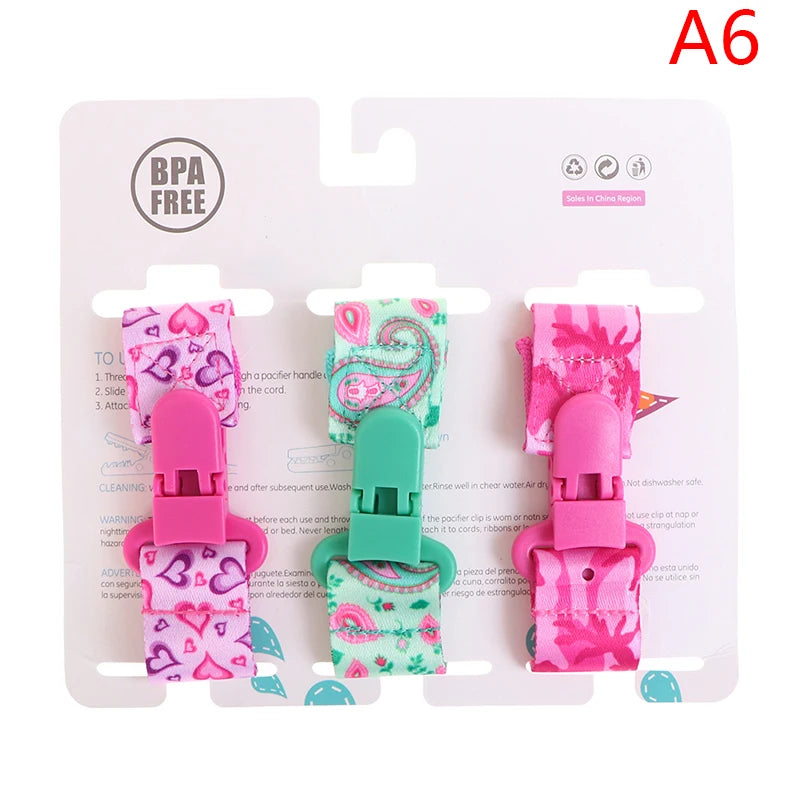 Baby Pacifier Clip Set - 3PC