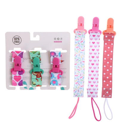 Baby Pacifier Clip Set - 3PC