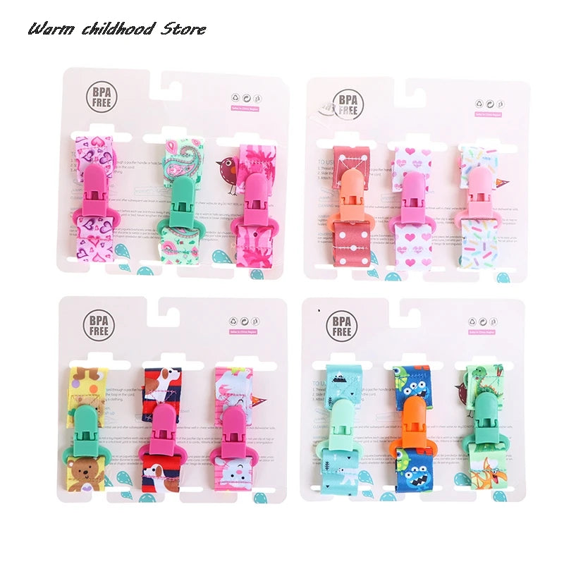 Baby Pacifier Clip Set - 3PC