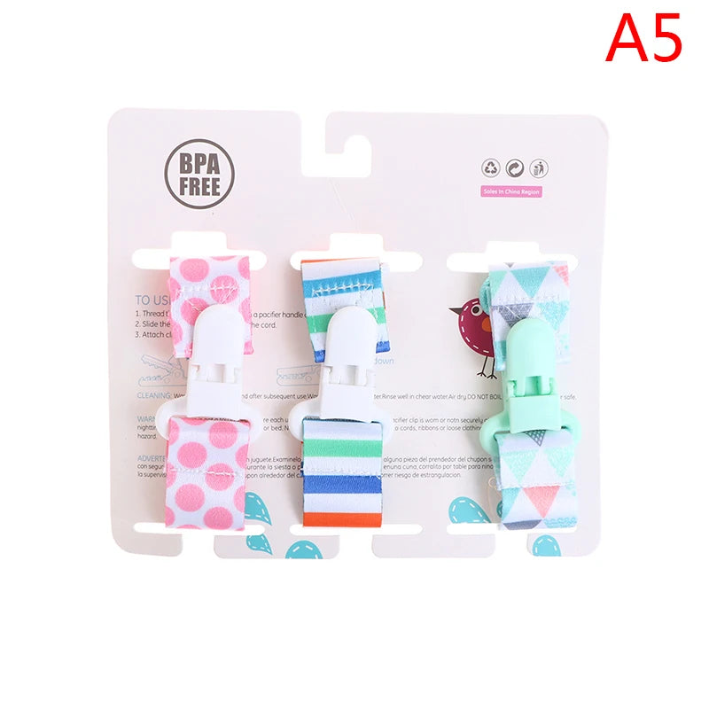 Baby Pacifier Clip Set - 3PC